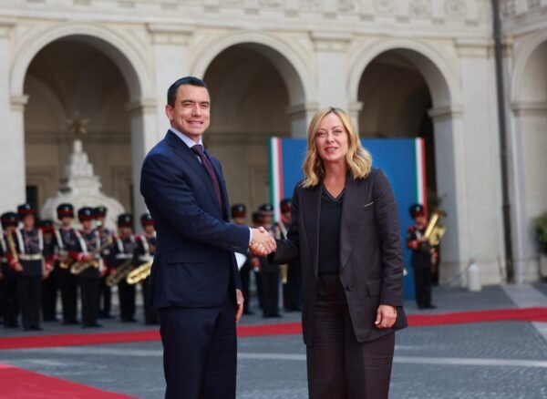 Daniel Noboa y Giorgia Meloni afianzan una alianza estratégica entre Ecuador e Italia para inversión, seguridad y migración